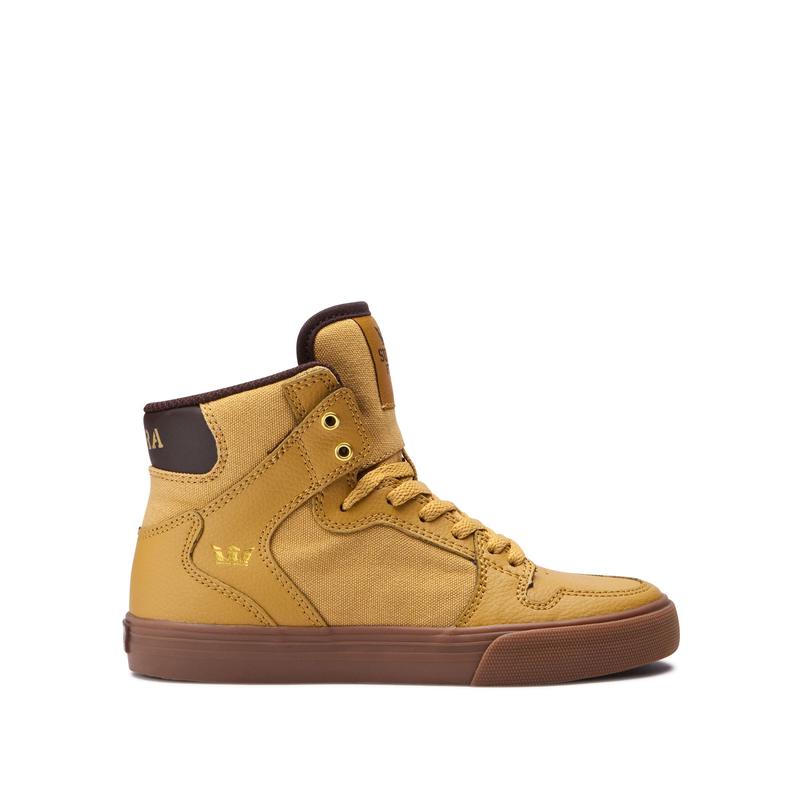 Zapatillas Altas Supra Argentina Niños - VAIDER Amarillo / Marrones (EYKQP-2085)